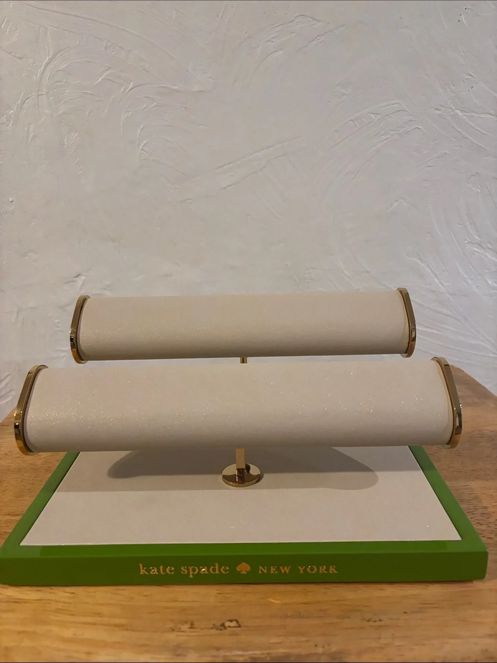 kate spade Cream & Green Double Jewelry Bar Stand - Picture 2 of 5